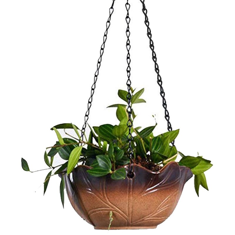 2 Stück Blumenampel Haken Schwarz - Wandhalterungen Für Pflanzen Und Dekoration