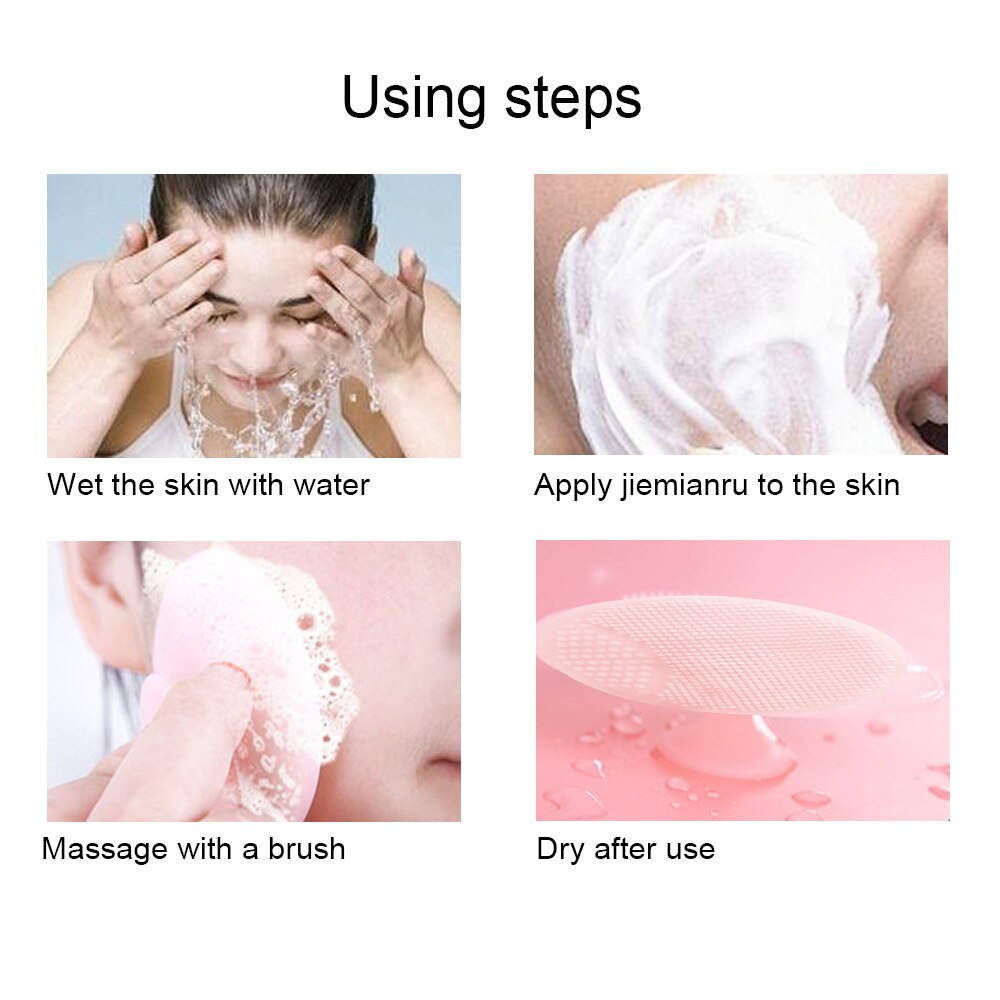 Niceyard siliconen sponzen scrubbers gezichtsreinigingspad superzachte gezichtsreinigingsborstel voor het exfoliëren van mee-eters in de spa