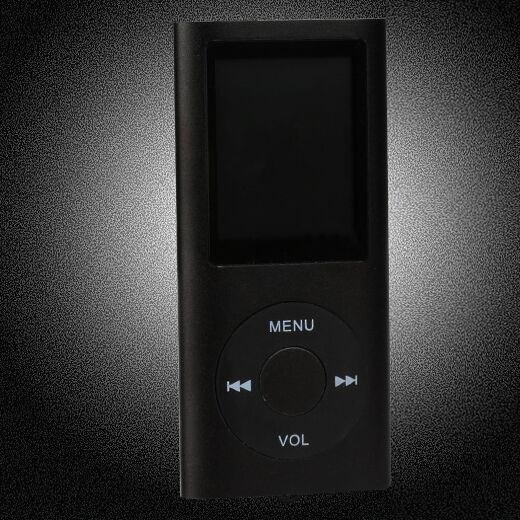 ICEICE 1.8 inch mp3 speler 16GB 32GB muziekspeler met fm radio video speler E-book speler MP3 met micro SD Card hifi MP 3 mp-3: Black / 16GB