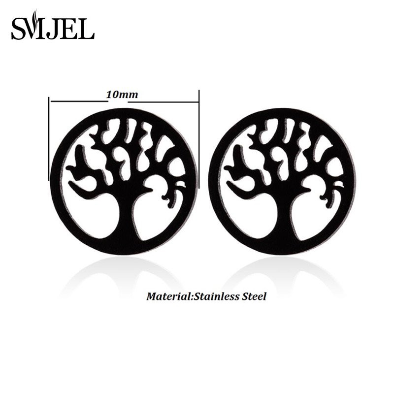 Orecchini bohéaspetto con fiore ottavino vita di albero per le donne 2024 gioielli in acciaio inossidabile di moda cactus Noce di cocco pianta orecchino