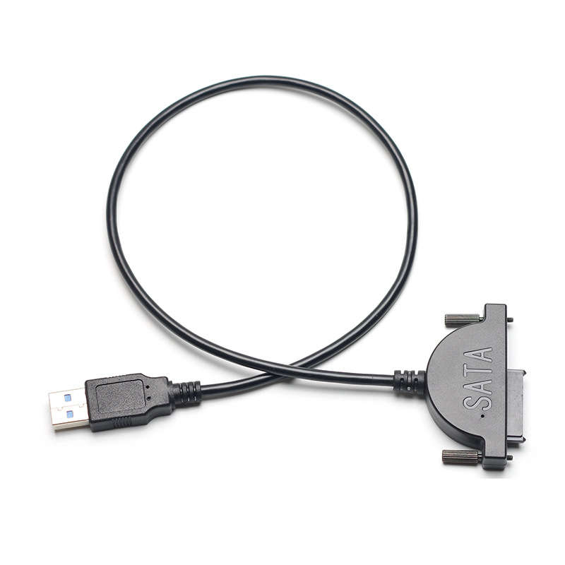 Câble USB 2.0 vers SATA 7 + 6 broches, cordon de lecteur CD/DVD-ROM, adaptateur de pilote optique, câble de transfert de données pour PC portable et ordinateur portable