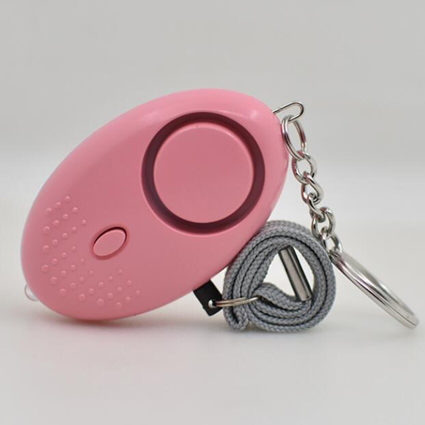 Personal Alarm, 10 Colors Personal Alarm Keychain with LED Light, 130 db Emergency Security Alarm for Elderly Women Kids: Pink