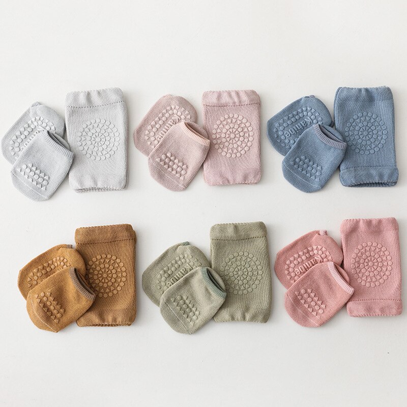 Baby Kniebeschermers Sokken Set Anti Slip Sokken Knieschijf Kid Kruipen Veiligheid Vloer Sokken Knie Protector Voor Meisjes Jongens Accessoires