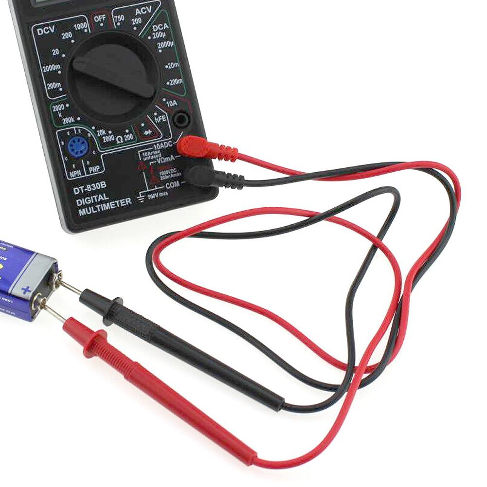 10A Red & Black Ultra-Puntige Multimeter Test Lead Wire Probe Pen Kabel Met Alligator Clip Voor IC Pins LED Kleine Compone J3