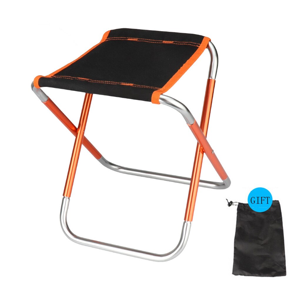 Lightweight Portable Folding Chair Alloy Outdoor BBQ Picnic Camping Fishing Stool Ultralight Collapsible Seat Small Bench #YL5: C
