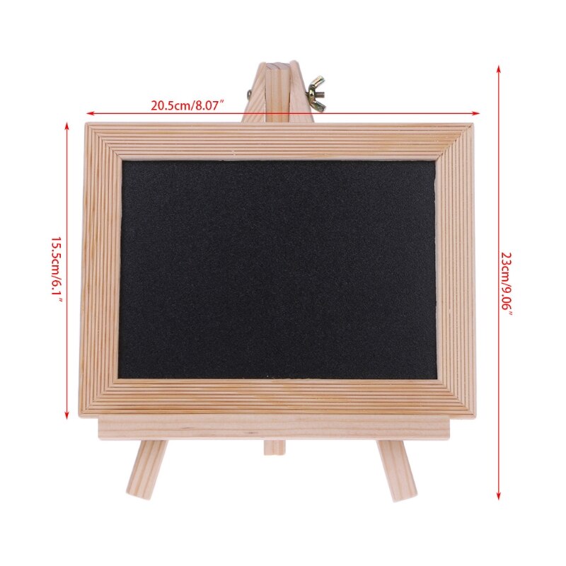 Wood Frame Desktop White Whiteboard Children Kids Toy Chalk Wipe Board P9YA