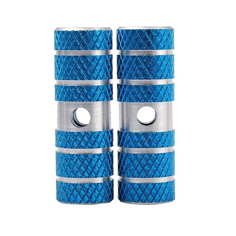 5 Kleuren Antislip Mountainbike Fiets Voetsteun Aluminium 3/8 "Staande As Voetsteunen Bmx Voetsteun Pedalen Fietsen equip: blue