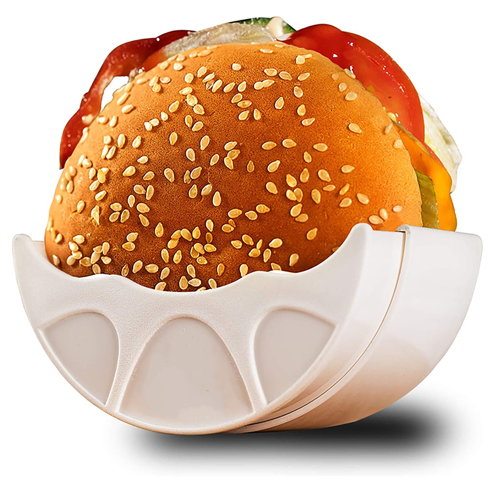 Burger Fixed Box Washable And Reusable Retractable Plastic Simple Style Safe Material Convenience Burger Rack
