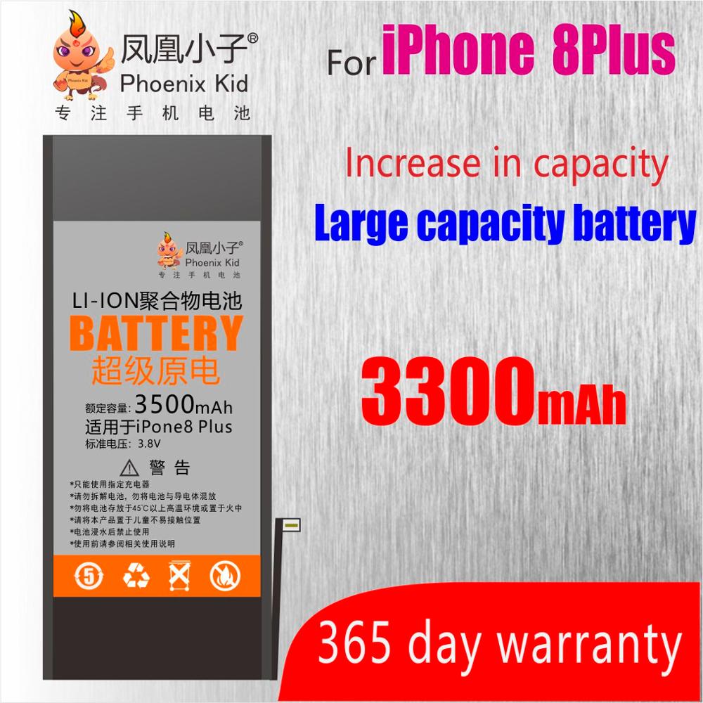 Phoenix Kid Original pour Apple iPhone 5 5 S/5C 6 6S 7 batterie remplacement téléphone portable bateria réel haute capacité Kit de réparation gratuit