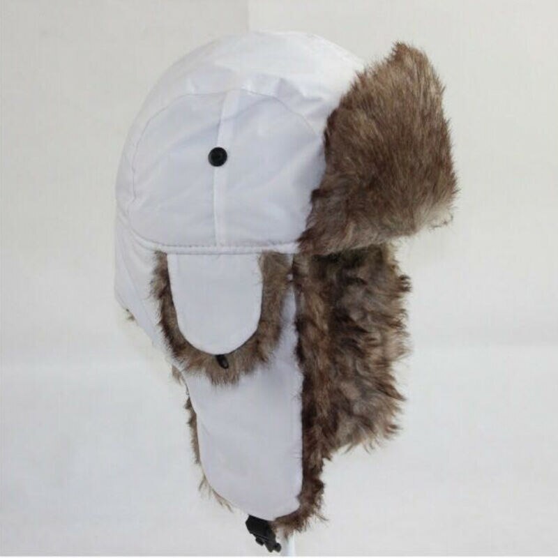 Brand Unisex Trapper Bomber Warm Russian Trooper EAR FLAPS Winter Ski Hat Men Women Cap Bomber Hats