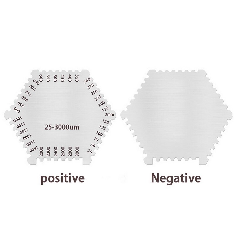 Peigne à Film humide 25-3000um jauge d'épaisseur en acier inoxydable jauge de Film humide de précision jauge d'épaisseur feuille peigne à Film humide