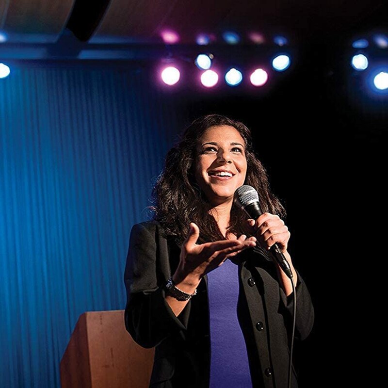 Wired Condenser Microphone Round Handheld Microphone With Tripod 3.5Mm Jack For Karaoke Singing Party