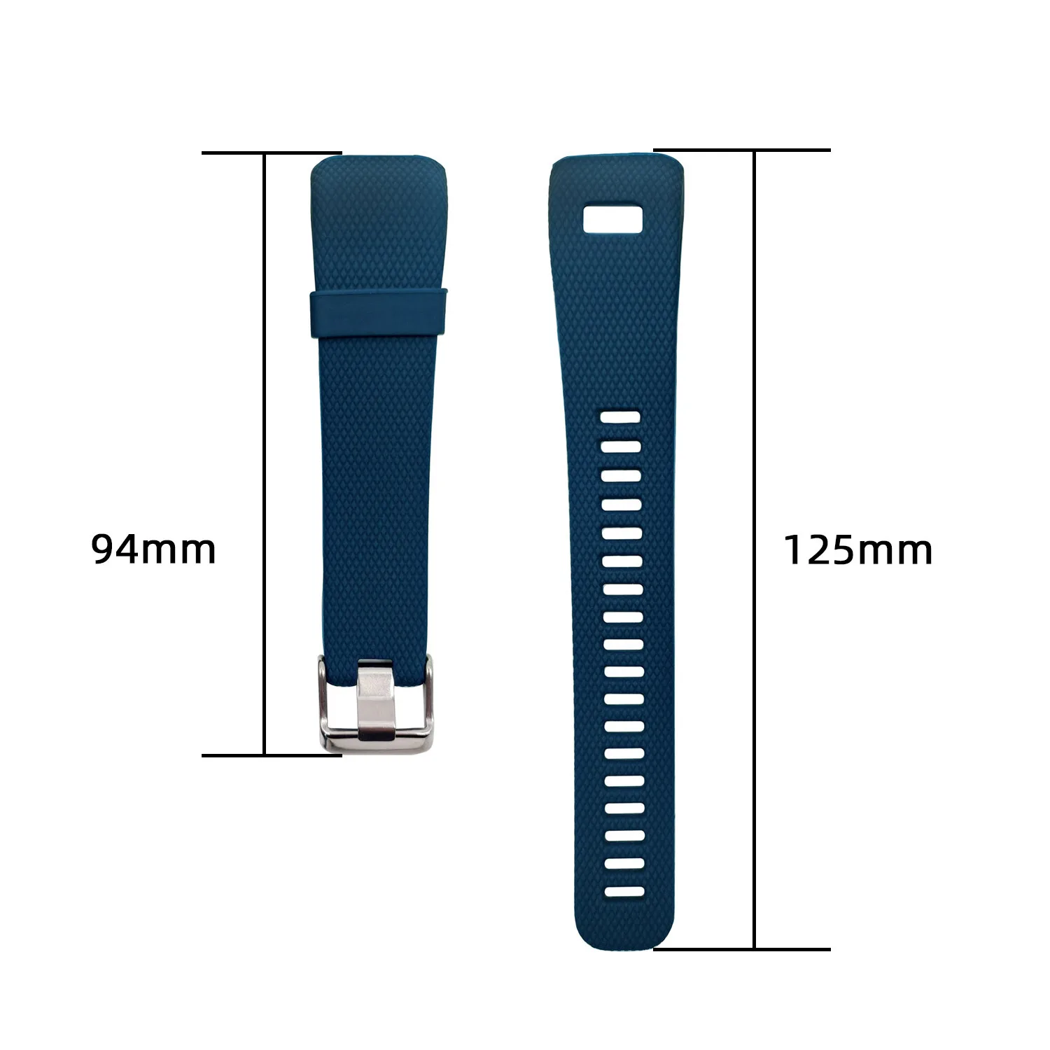 Sport-Silikonarmband, kompatibel mit Garmin Vivosmart HR plus Ersatzarmband für Fitness-Tracker-Uhren