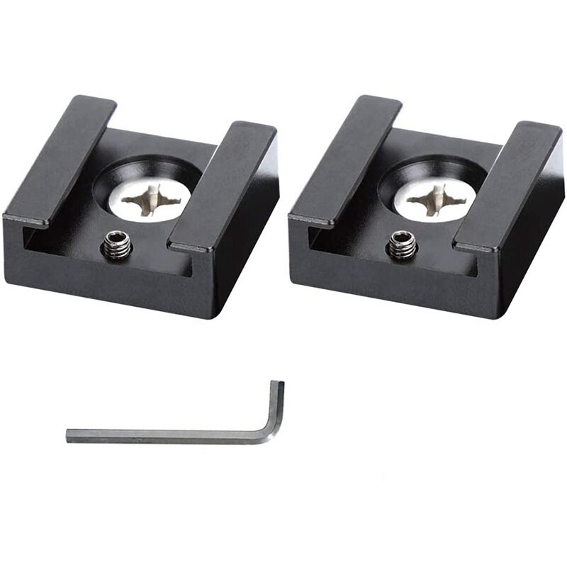 Mechrig Barra Di Estensione Per Slitta Fredda Da 17,8 Cm – In Alluminio Con Filettature 1/4 E 3/8 – Per Fotocamere, Luci E Microfoni - 2