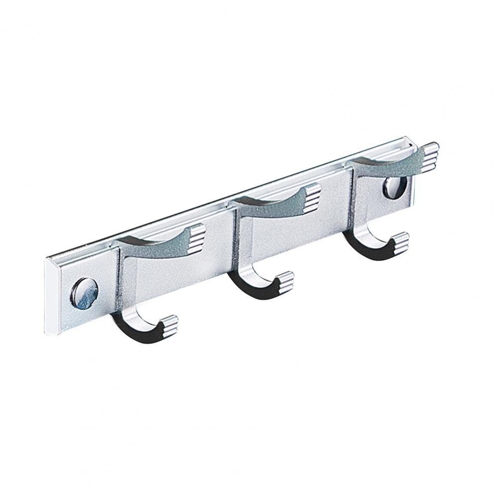 Hook Rack Sturdy Punch-free 2 Colors Coat Rack Hook Cupboard Leave Trace Space Aluminum Durable Portable
