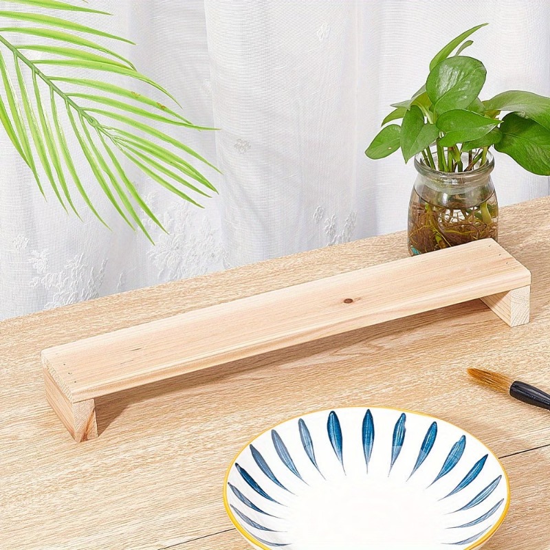 Wood Artist Leaning Bridge Hand Wrist Leaning Bridge Hand Drawing Stand Wrist Rest Wood Bridge Tool for DIY Ceramic Clay Tools