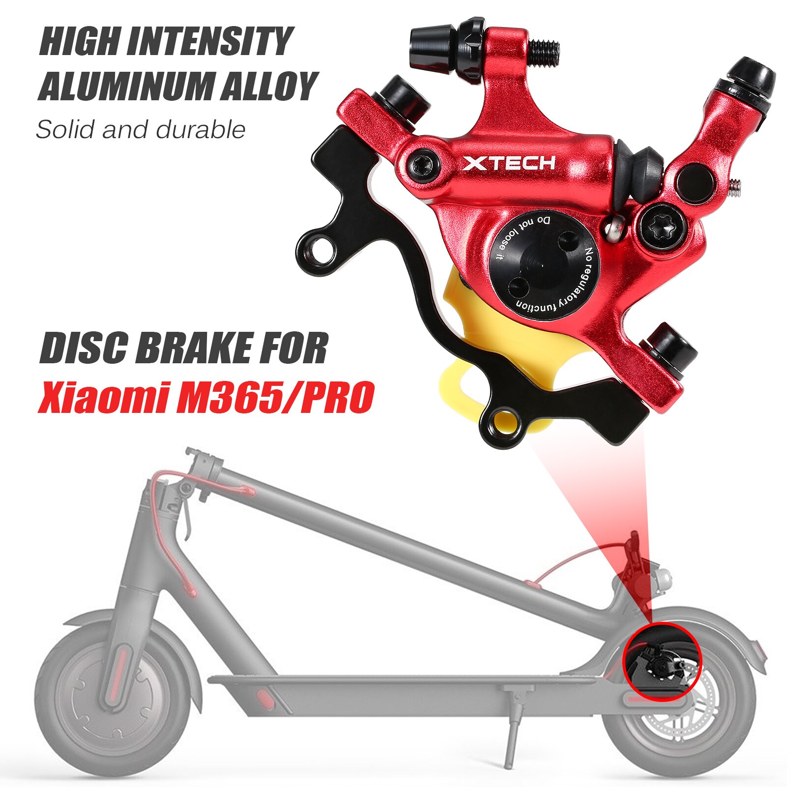 Solid Hydraulic Disc Brake Calipers Front Rear Bike Disc Brake Electric Scooter Disc Brake with adapter For Xiaomi M365/1S/Pro