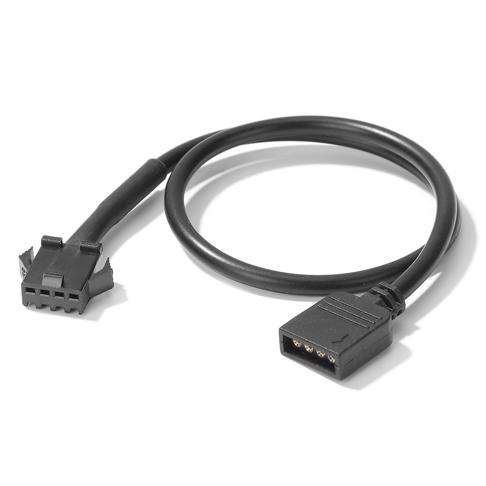 Hovedkort rgb-adapter konverteringskabel 5v 3- pins  / 12v 4- pins 30cm rgb led-stripelys for pc-datamaskin led-lysstripelinje