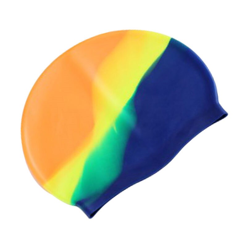 Nowy projekt dorosłych wodoodporne czepki kąpielowe silikonowe czepek pływacki mężczyzna kobiet duże rozmiary cukierkowe kolory czepek kąpielowy nosić kapelusz: styl 6