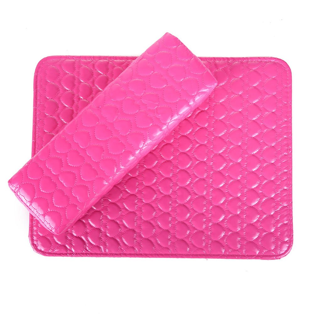 Almohadas de cuero para reposabrazos, soporte de cojín semicircular para manicura en salón de belleza, artístico