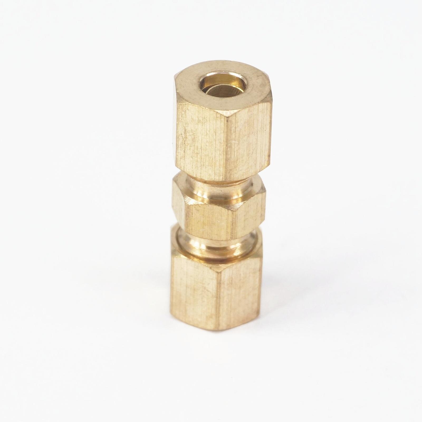 Brass Straight Reducer Compression Fittings Connectors Fit 3/16" Tube OD Brake Lines Union Adapters 229 PSI
