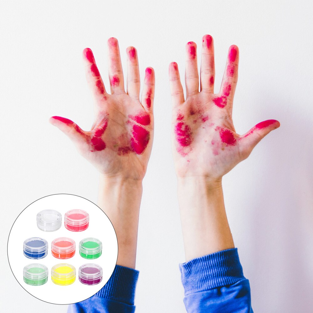 8pcs Decorative Useful Body Painting Pigments Body Paints for Halloween Carnival Show