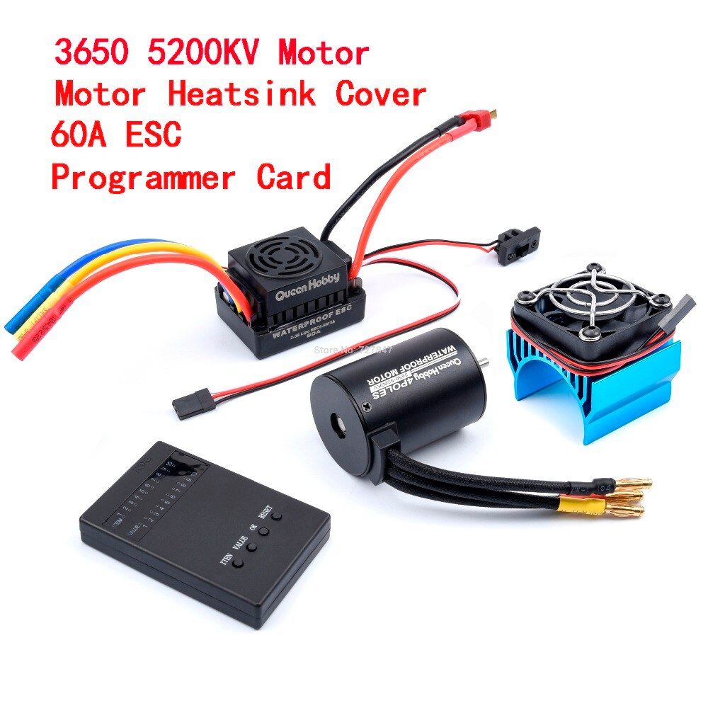 3650 2300KV / 3100KV / 3900KV / 4300KV / 5200KV Brushless Motor &amp; 45A 60A 80A 120A ESC Combo for 1:10 RC Car Boat Part