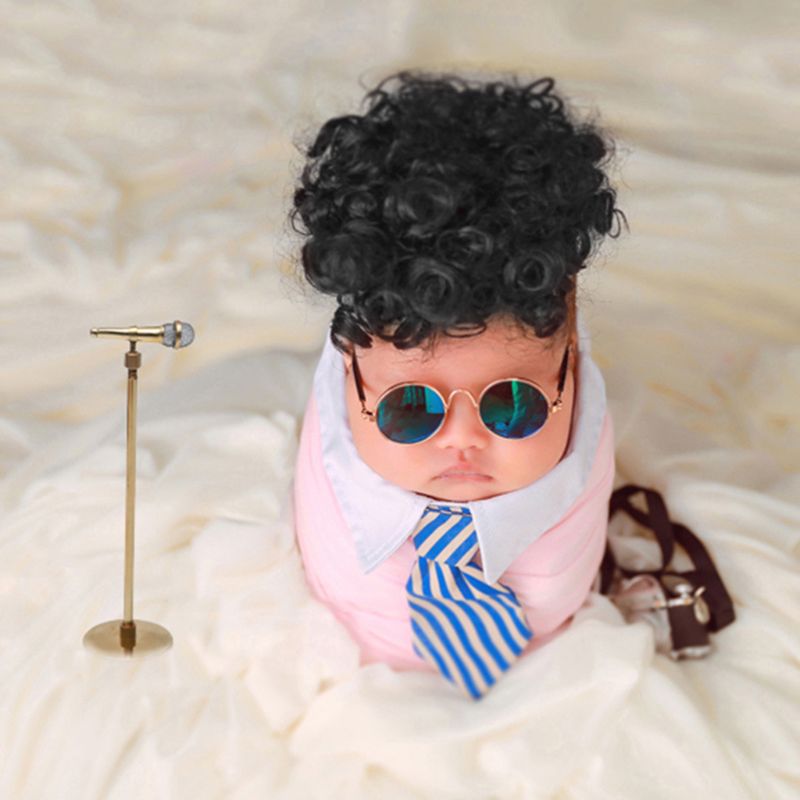 Baby Tie Kraag Fotografie Props Kostuum Wrap Zakelijke Grappige Leuke Jongens Foto Shot Streep Kleurrijke Decoratie Mode Cosplay