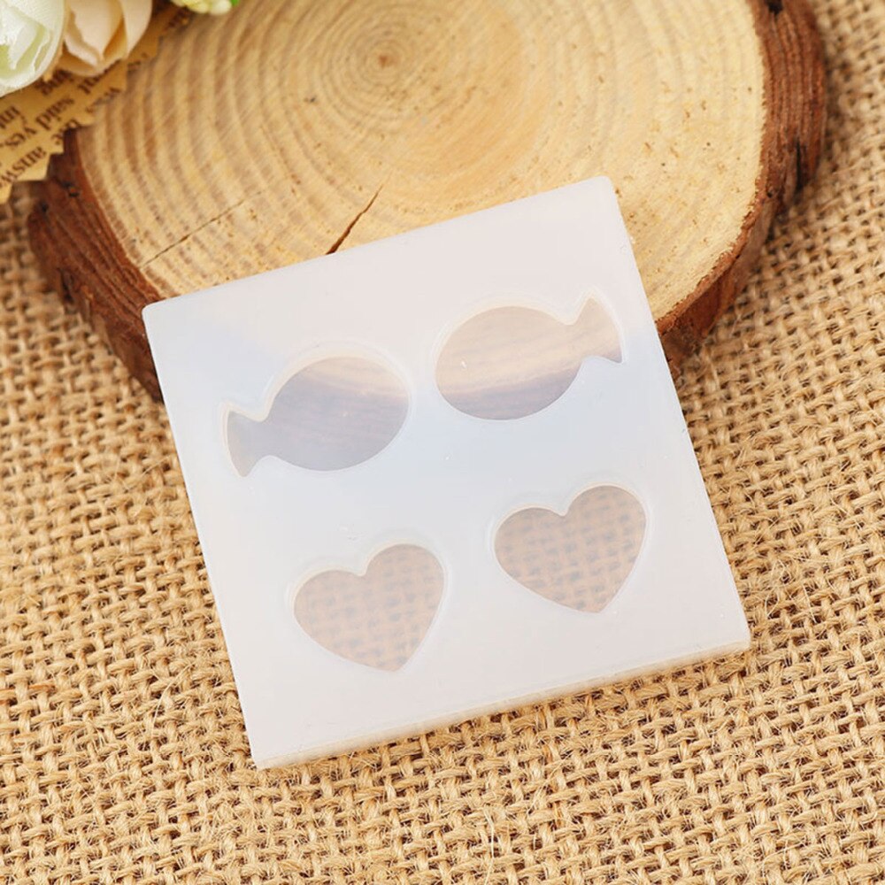 silicone Stampo in Resina per Monili Che Fanno di Pesce Animale Bianco Cuore 48mm (1 7/8 ") x 48mm (1 7/8 "), 2 pz