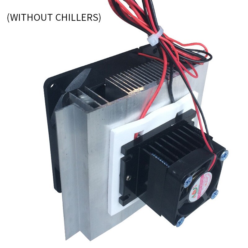 1pc Thermoelectric Peltier Refrigeration Cooler DC 12V Semiconductor Air Conditioner Cooling System DIY Kit: black