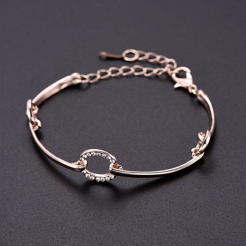 luxe or chaîne Bracelet Bracelet charme Simple Bracelet pour femmes filles bijoux: style 3