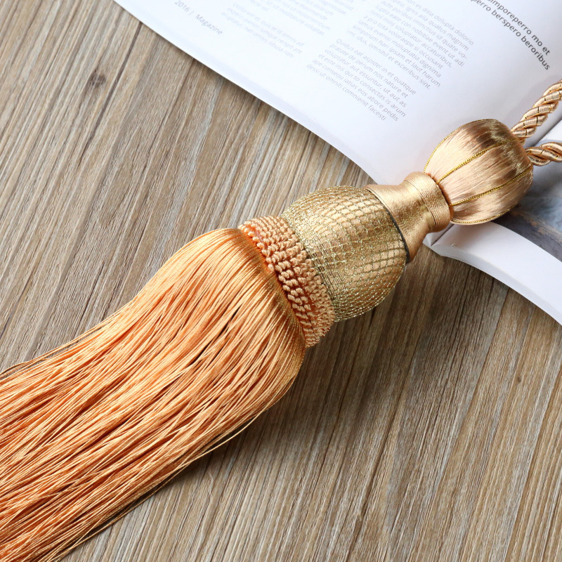 1pc Premium Gordijn Gesp Clips & Tiebacks - Zware Decoratieve Houders voor Gordijnen Moderne Kwasten (16 Kleuren): Oranje