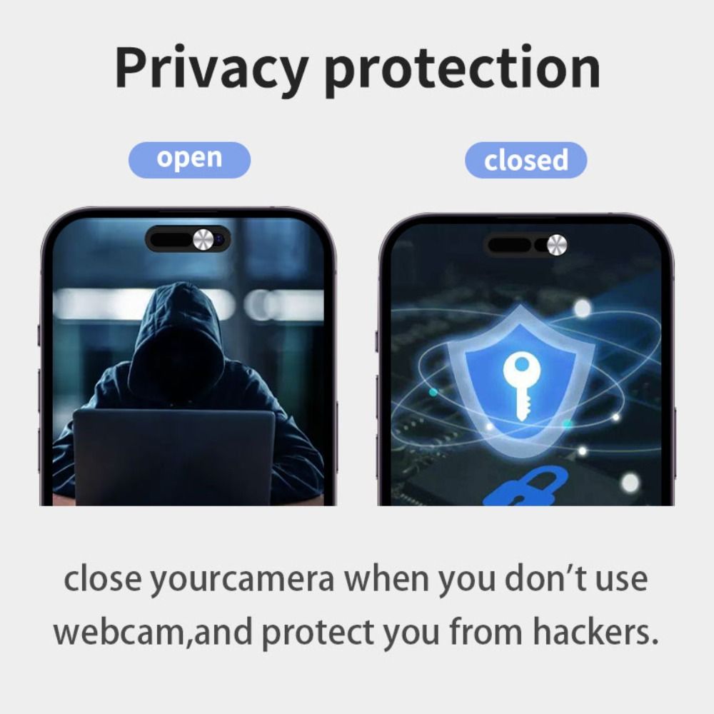 3 uds cubierta de cámara web de Metal pegatinas de lente de teléfono para iPhone 14 14 ProMax Plus cubierta de cámara deslizante de privacidad para iPhone 14 Series