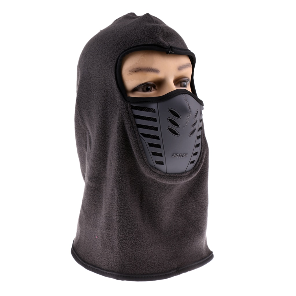 Winter Fleece Bivakmuts Winddicht Masker Verstelbare Gezicht Hoofd Warmer Voor Fietsen Motorfiets Outdoor Sport