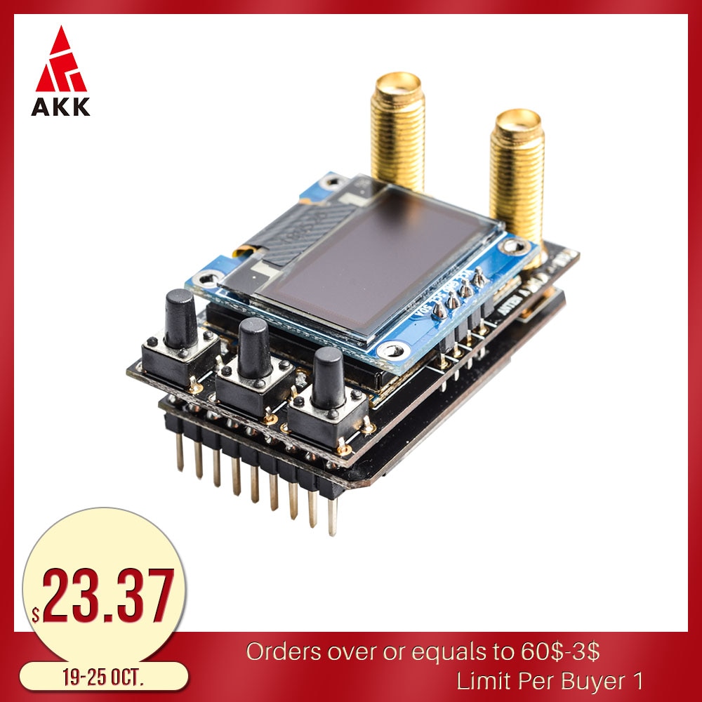 AKK diversity receiver with two RX modules For Fatshark Goggles