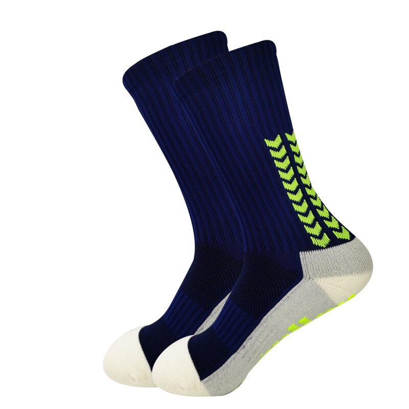 Calcetines de fútbol para hombre y mujer, medias deportivas antideslizantes con fondo de silicona, medias de agarre para baloncesto: Gris