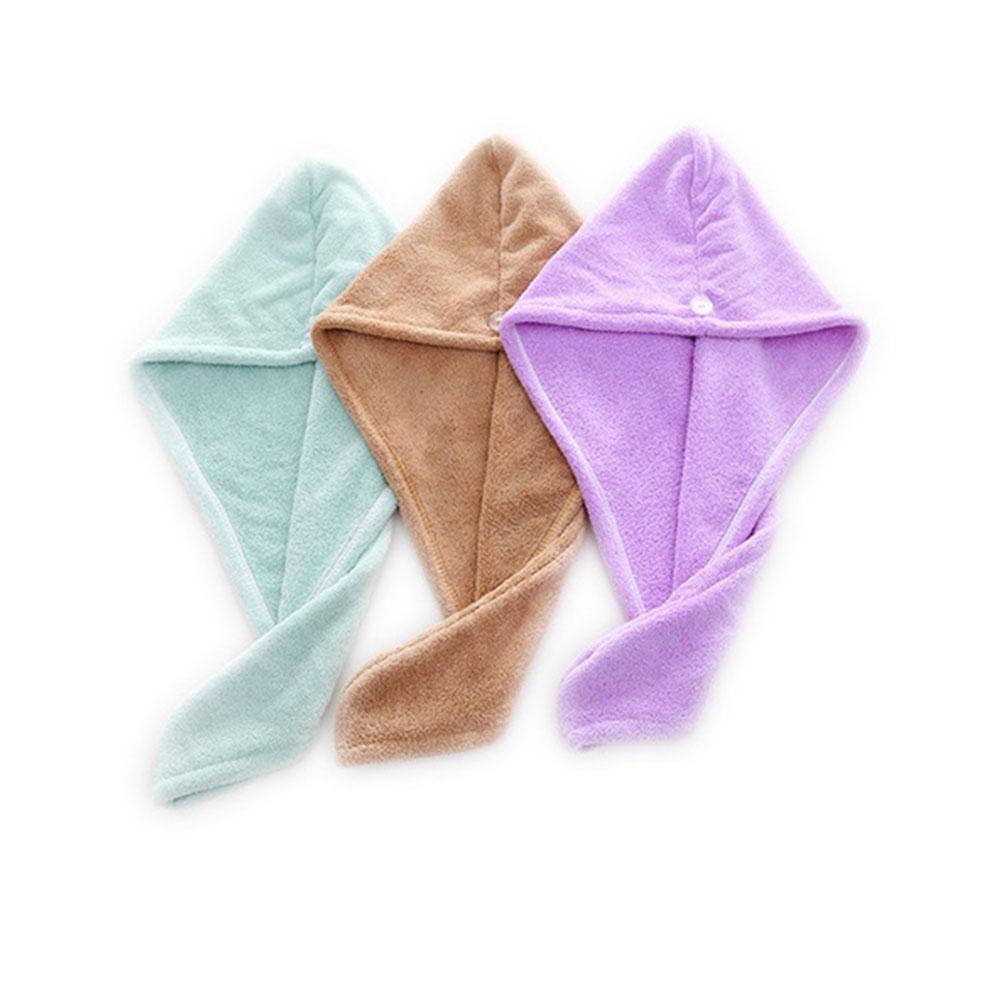 Quick-drying Cap Coral Fleece Microfiber Dry Hair Towel Absorbent Shower Cap Bathroom Special