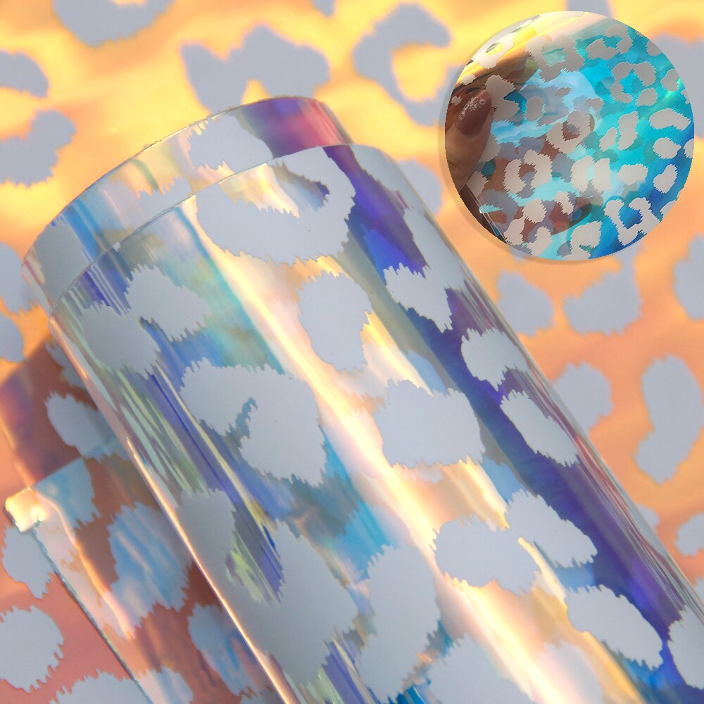20*34cm Transparent Holographic PVC Sheet Geometric Clear Vinyl Sheet DIY Craft,1Yc7203: 1089693001