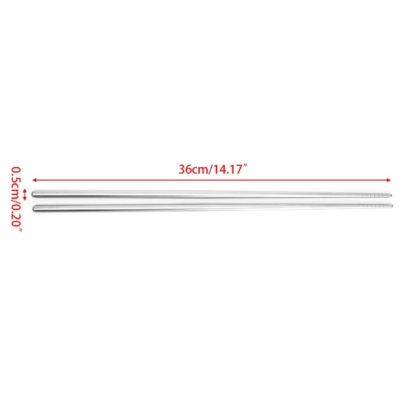 Extra Long 36cm Stainless Steel Cooking Chopsticks For Pot Frying Noodles Best Selling Chopsticks Chinese