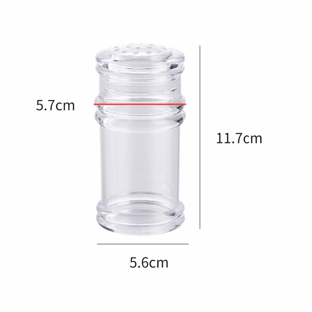Botella de azúcar y sal multiusos, utensilios plásticos de cocina, especias, pimienta, agitador, tarro de especias, caja de condimentos, 1 ud.