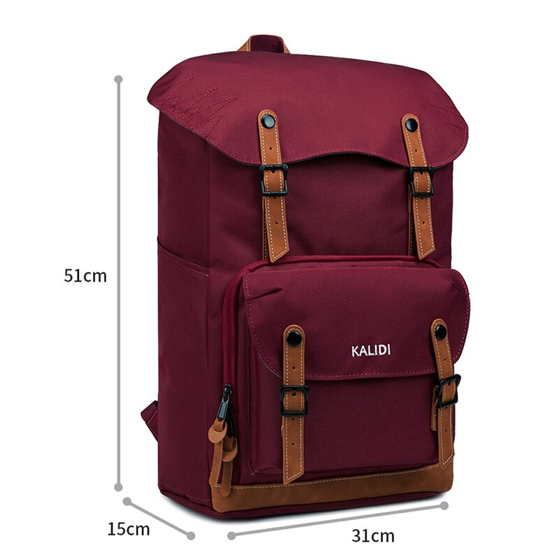 KALIDI mochila portátil 15,6-17,3 pulgadas para adolescentes bolsa de viaje de la escuela mochila informal de cuero 15-17 pulgadas mochila viajes mujeres hombres mochila mujer para hombres Mochila de computadora: 6063Red