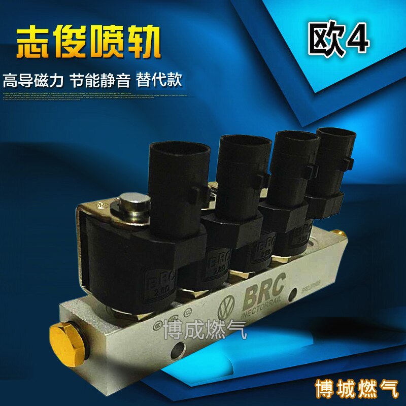 LPG CNG kits for Taxi BRC replacement Injector rail air nozzle 3/4Ohms CNG car natural gas modified Injector rail