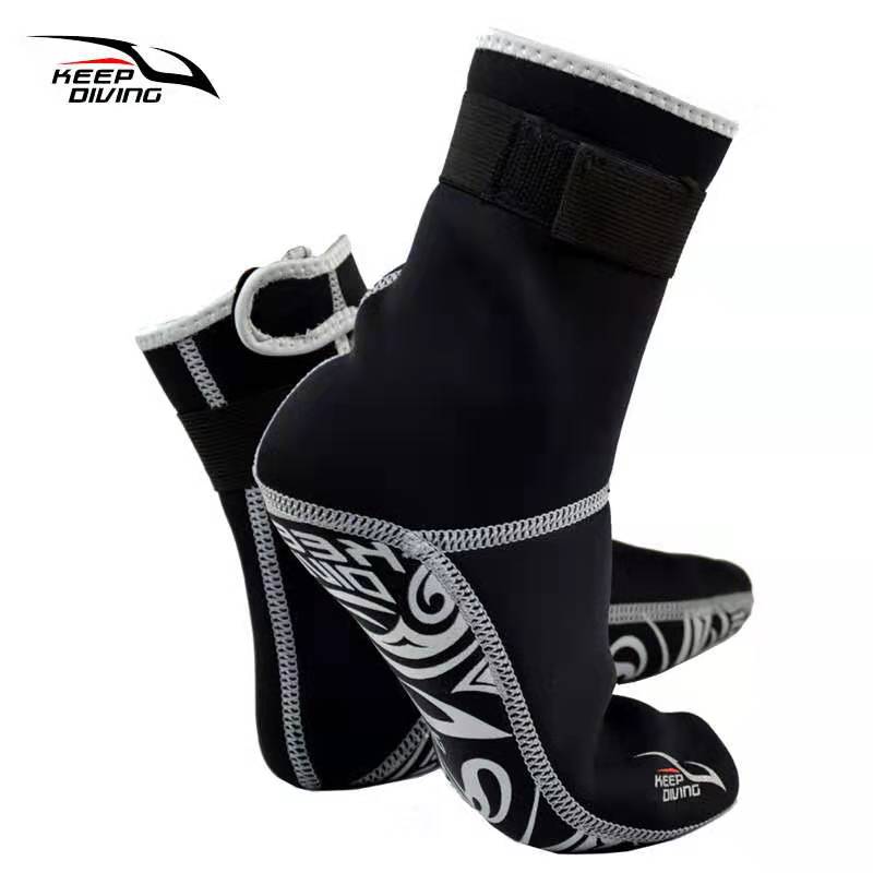 Profissional 3mm neoprene meias de mergulho wetsuit material sapatos equipamento de mergulho inverno nadar botas quentes xs xxl xxl