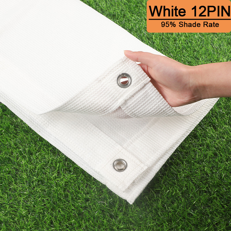 Rede de sombra de sol de hdpe branca anti uv dossel ao ar livre flor jardim suculenta planta capa verão gazebo varanda terraço sombreamento redes: 2*2 M / Vermelho