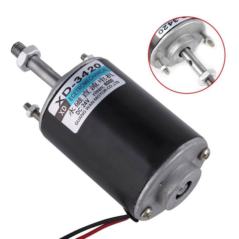 Xd-3420 30W High Speed Cw/Ccw Permanente Netto Dc Motor Voor Diy Generator(Dc 24V 6000rpm)