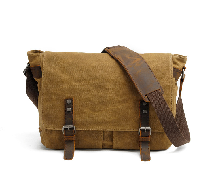 Heren Single-Schoudertas Casual Canvas Heren Schoudertas Retro Canvas Tas Computer Tas