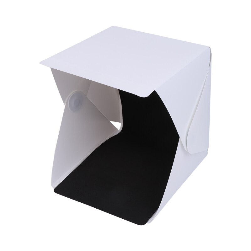 Portable Folding Lightbox Photography Backdrop LED Softbox for iPhone Camera