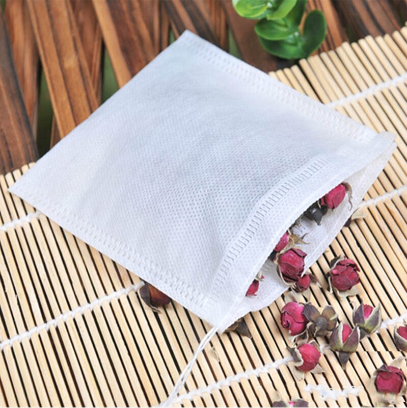 Bolsitas de té con cordón perfumado, bolsa vacía con filtro de sellado de 5x7CM, hierbas y especias utensilios para cocinar, 100 unids/lote