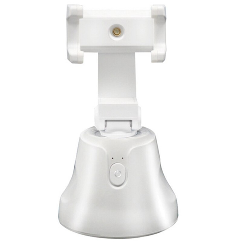 Smart Tracking Gimbal Portable Auto Phone Holder Mount 360 Rotation Auto Face Tracking Vlog Camera Holder: White