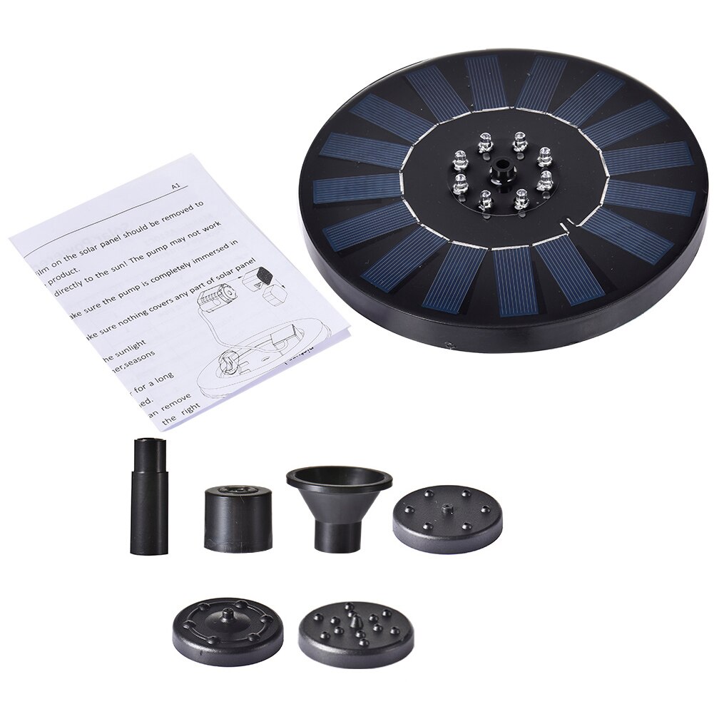 10V/2.4W high-efficiency Solar Pump Stable Floating LED Fountain with Automatic Color Change for Garden Pond Swimming Pool